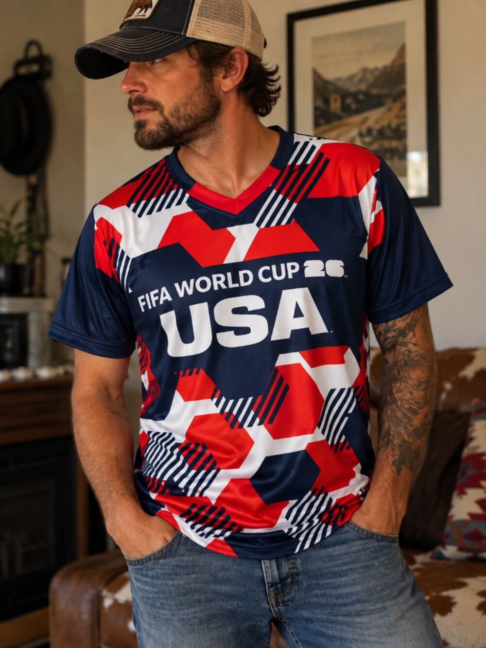 NWT FIFA World Cup 2026 USA Men’s Soccer Jersey Shirt Size Small